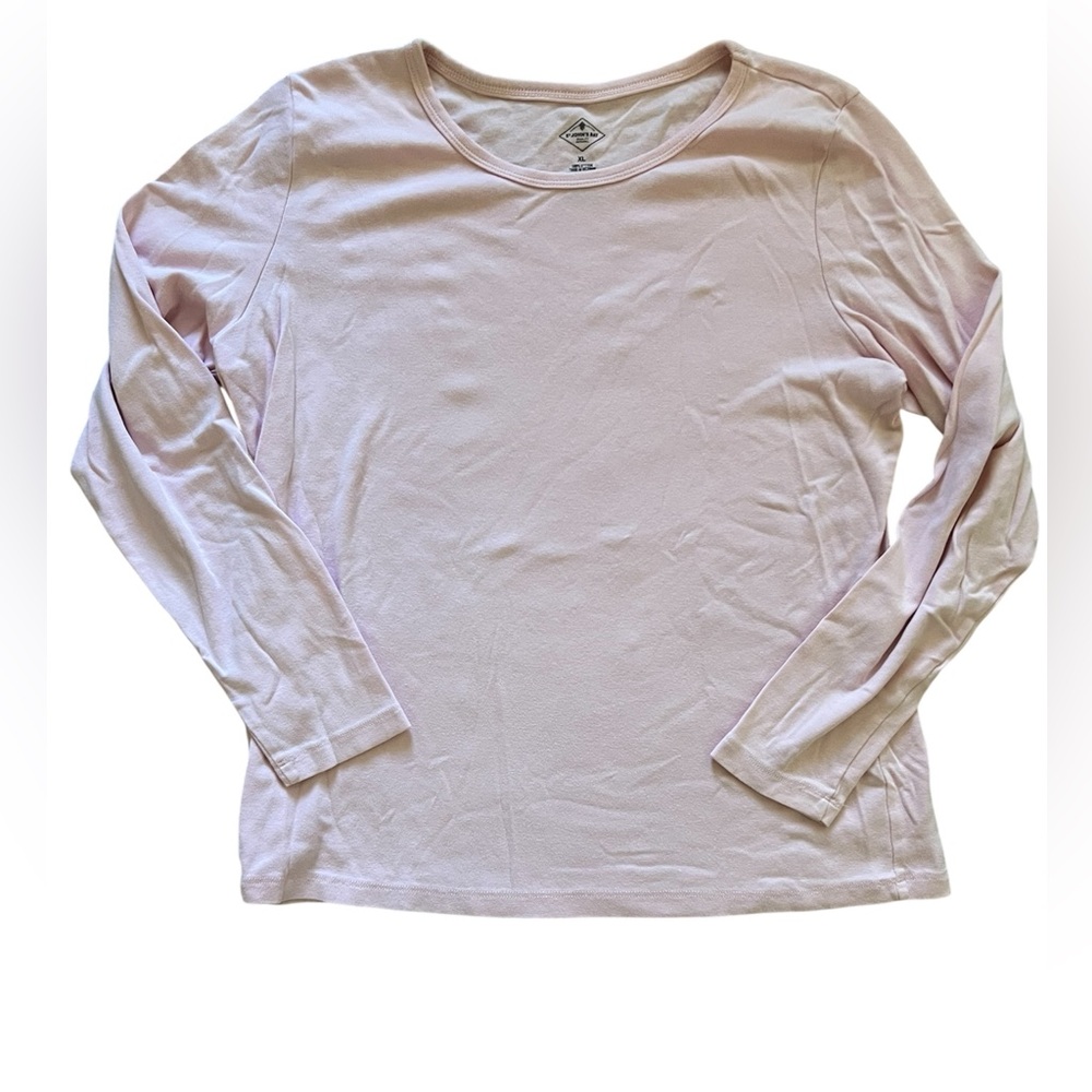 St. John’s Bay Pink Long Sleeve Crewneck Tshirt | XLarge
